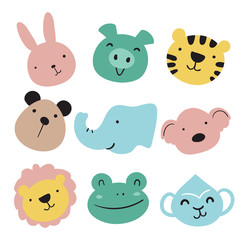 Naklejka premium animals vector collection design