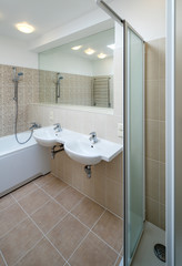 Bathroom in modern house. 