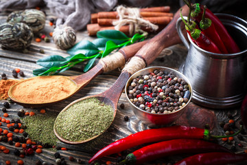 Spices and condiments for food