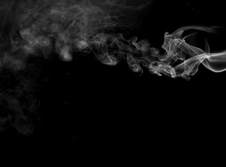 smoke on black background