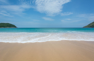 Fototapeta na wymiar The beach sea as nature background