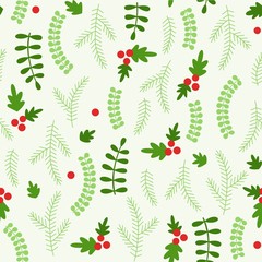 Christmas seamless pattern with clipping mask, easy to editable