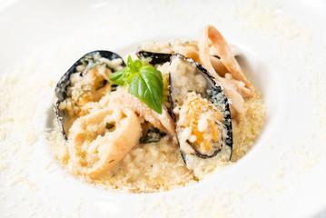 risotto with mussels