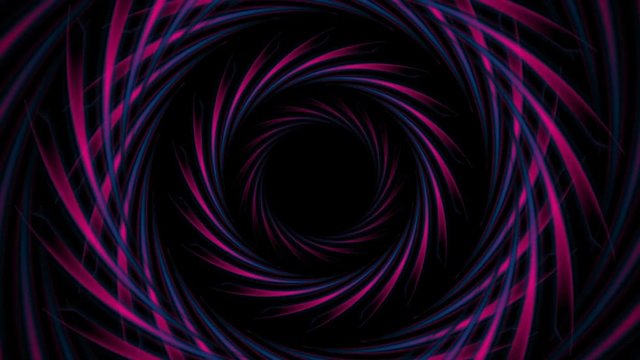Blue purple sci-fi technology swirl shapes motion background. Seamless looping. Video animation Ultra HD 4K 3840x2160