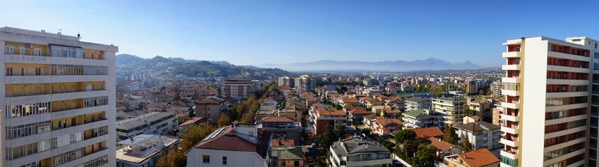 Naklejka na ściany i meble the city of montesilvano seen from above