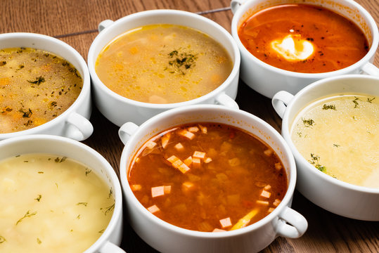 soups on the table