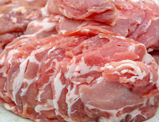 Fresh raw piece of pork