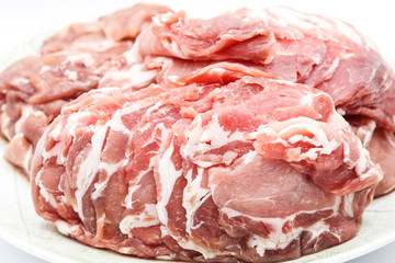 Fresh raw piece of pork