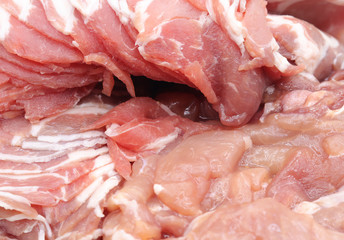 fresh raw piece of pork