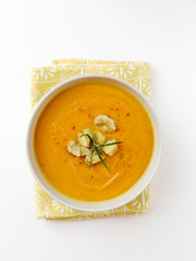 Pumpkin and chestnut soup