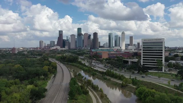 Aerial of Houston, Texas & Surrounding Suburbs, 2018