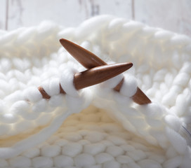 Skein with needle
