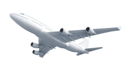 Airplane isolated on white background