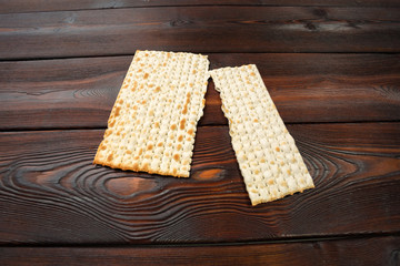 Jewish traditional Passover matzo bread