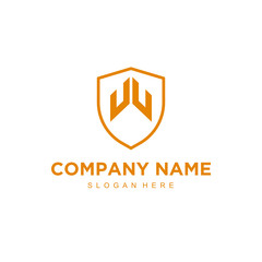 W Initial logo template vector