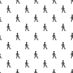 Blind man glasses pattern seamless vector repeat for any web design