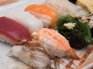 Japanese hand-held sushi