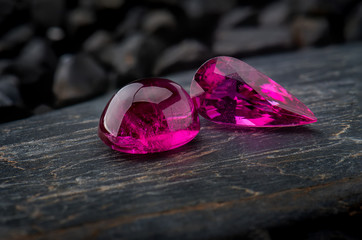 Rubellite rubellus gemstone jewelry.