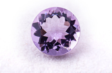 Purple amethyst gemstone jewelry.