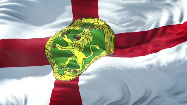 Realistic Flag of Alderney