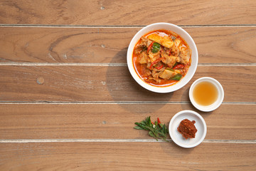 Thai Food Red Curry Pork