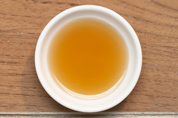 Fish sauce on a cup