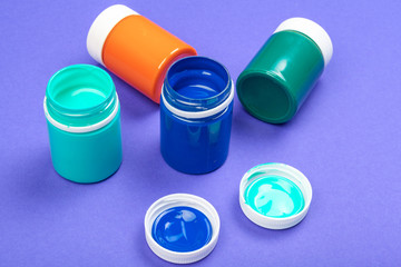 plastic Paint bottles for art