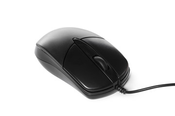 isolated on white computer mouse