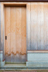 Obraz na płótnie Canvas Antique wooden door in Japan