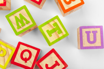 Wooden Alphabet Blocks