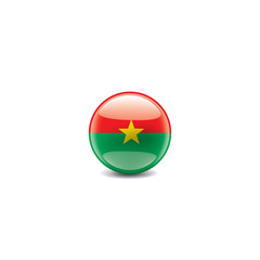 Fototapeta premium Burkina Faso flag, vector illustration on a white background