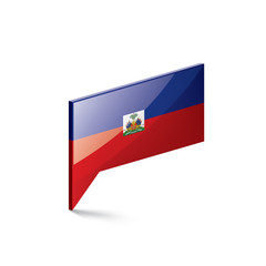 Haiti flag, vector illustration on a white background