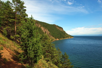 The shore of Lake Baikal.