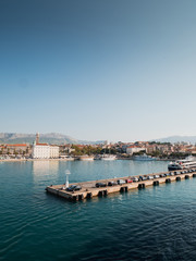 Fototapeta na wymiar Split city in Croatia waterfront