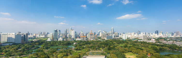 Fototapeta premium Park Lumpini, proszę pana, dlaczego tło jest w Bang, jak to jest Tajlandia