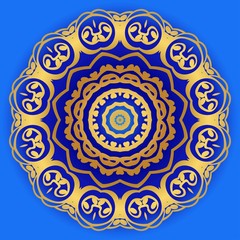 Modern Decorative floral color mandala. Super vector round Shapes. Vector illustration.