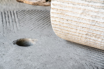 Stone mill used in ancient China