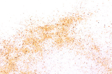 The sand isolated on white