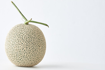 fresh melon on white background.