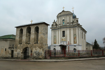 Fototapeta na wymiar Holy Assumption Church in Zbarazh city, Ukraine