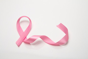 Pink breast cancer ribbon