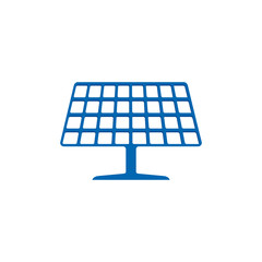 solar panel energy logo icon template vector illustration