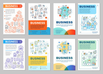 Fototapeta na wymiar Business development brochure template layout