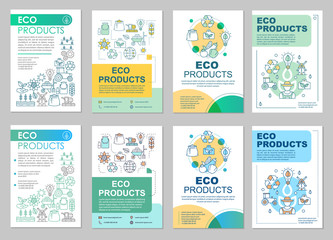 Eco products brochure template layout
