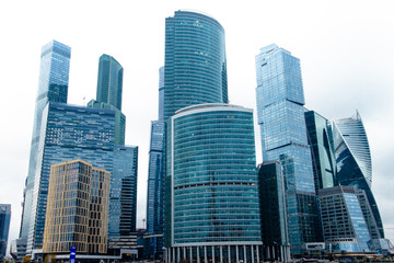 Fototapeta na wymiar skyscrapers in Moscow city