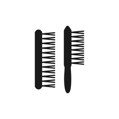 Black & white vector illustration of wooden dusting eraser brush. Flat icon of instrument for architect, drafter, draftsman. Technical & mechanical drawing tool. Isolated object