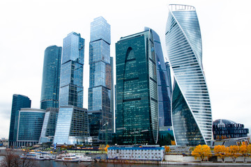 Fototapeta premium skyscrapers in Moscow city