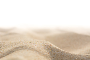 Fototapeta na wymiar Sand texture on white background