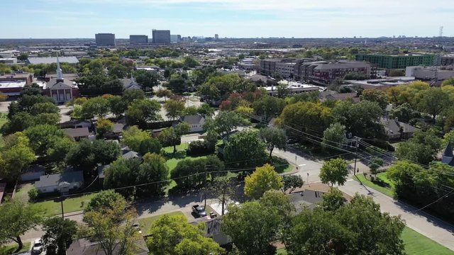 Aerial of Plano, Texas, 2018