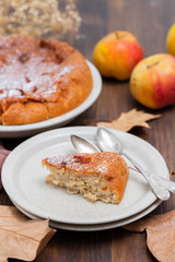 apple pie on dish